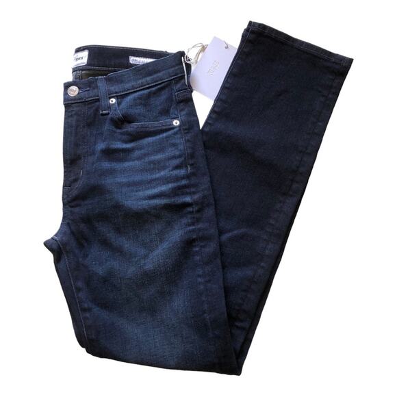 Edwin NWT Elin Relaxed Straight Leg Mid Rise Jeans Dark Indigo Legend Size 24 - Picture 6 of 16